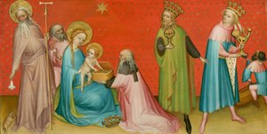 Adoration des Mages avec Saint Antoine Abbé - Franco Flemish Master
